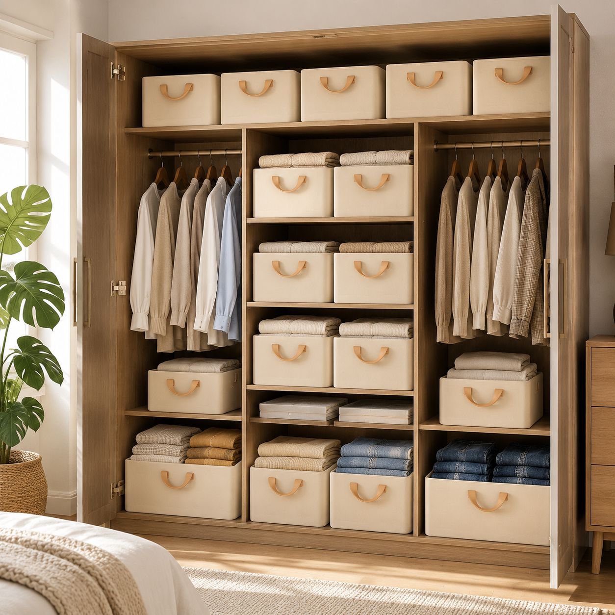 Multi-layered clothes storage solution