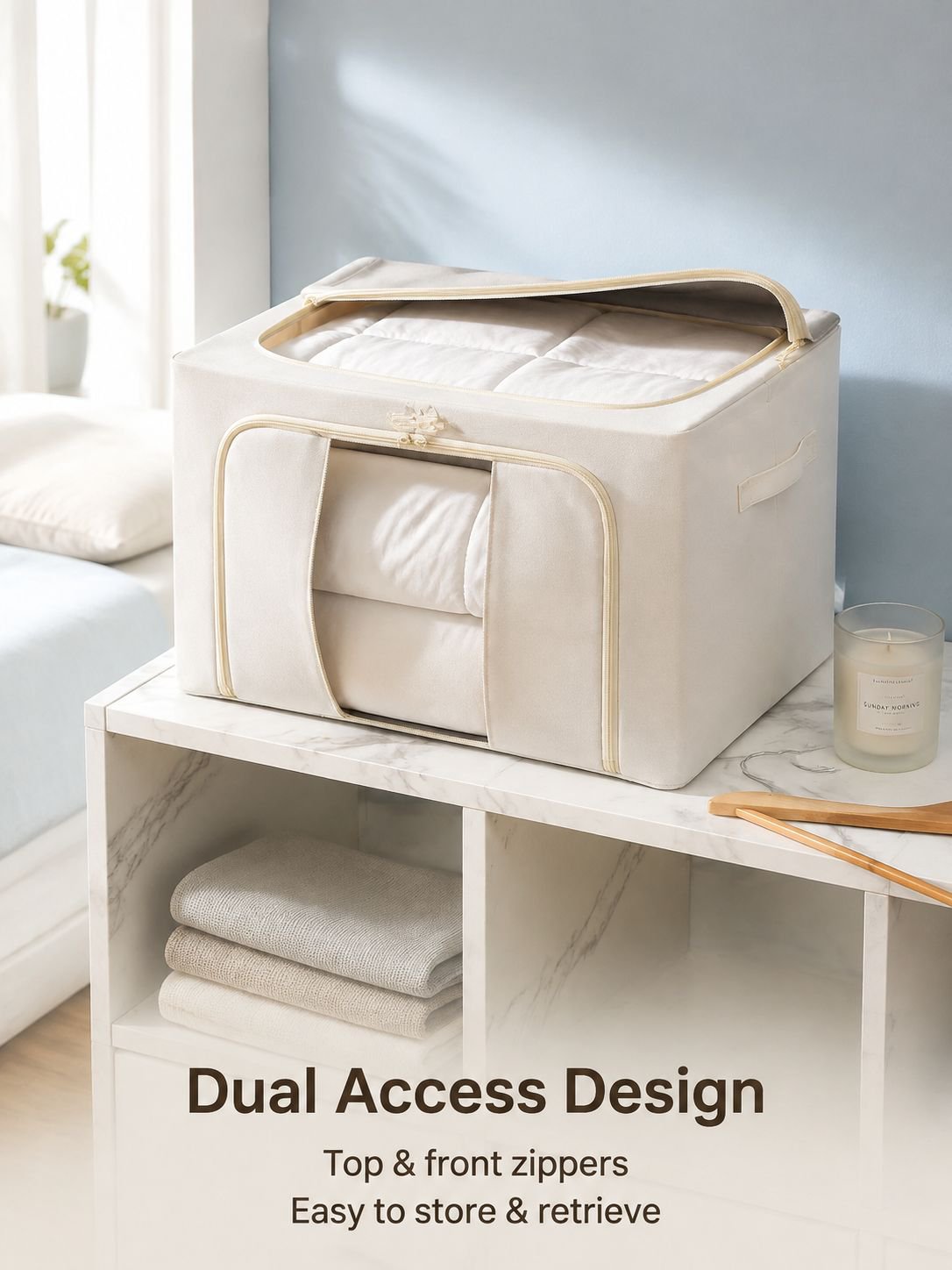 Visual linen storage box