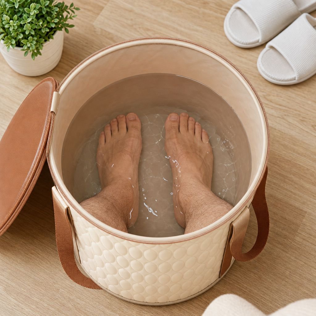 Lightweight portable foot spa bucket