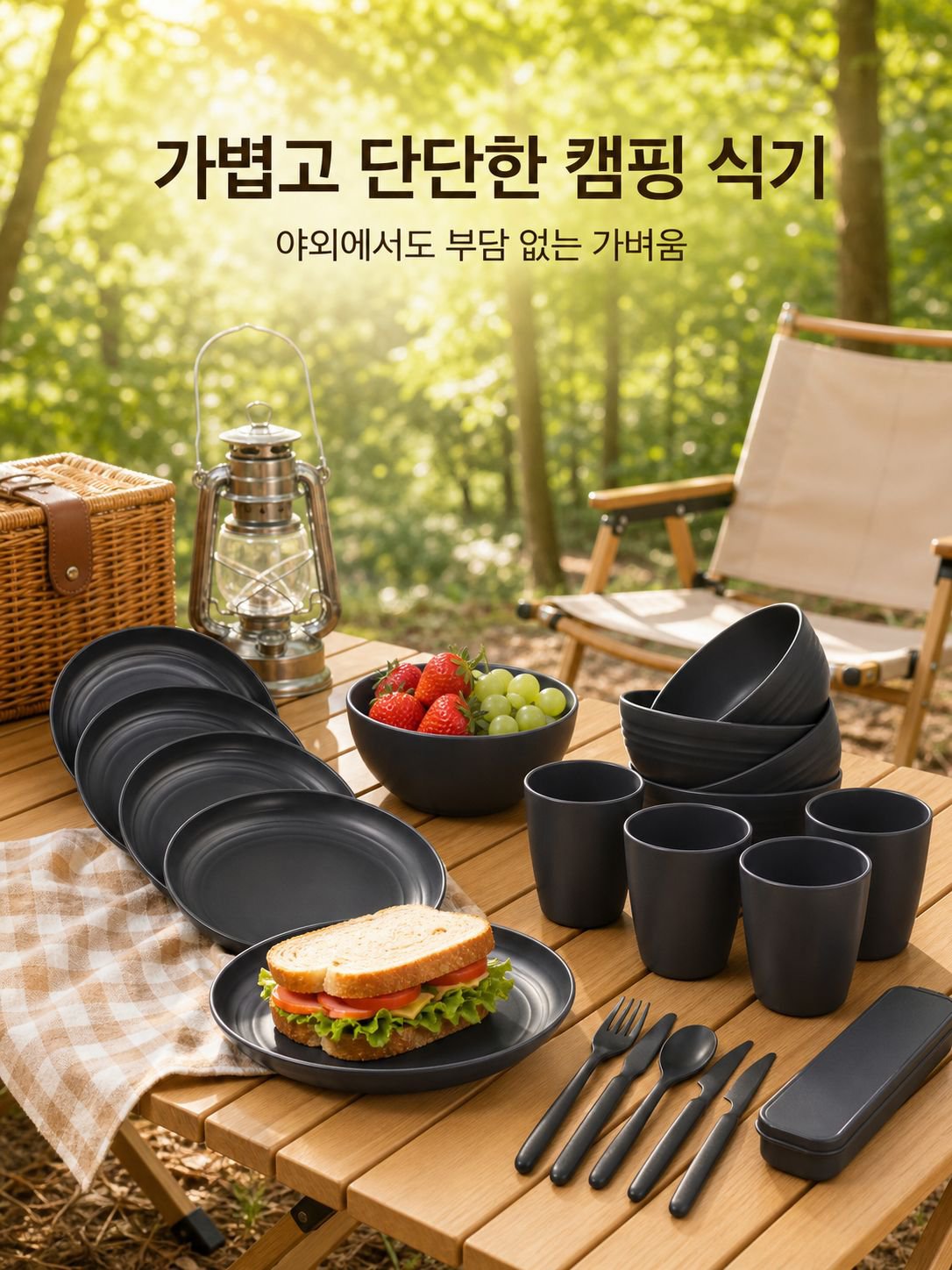16개 세트 밀짚 식기, 접시, 그릇, 컵 포함, 주방 식탁 용품, 안전하고 내구성 있음
