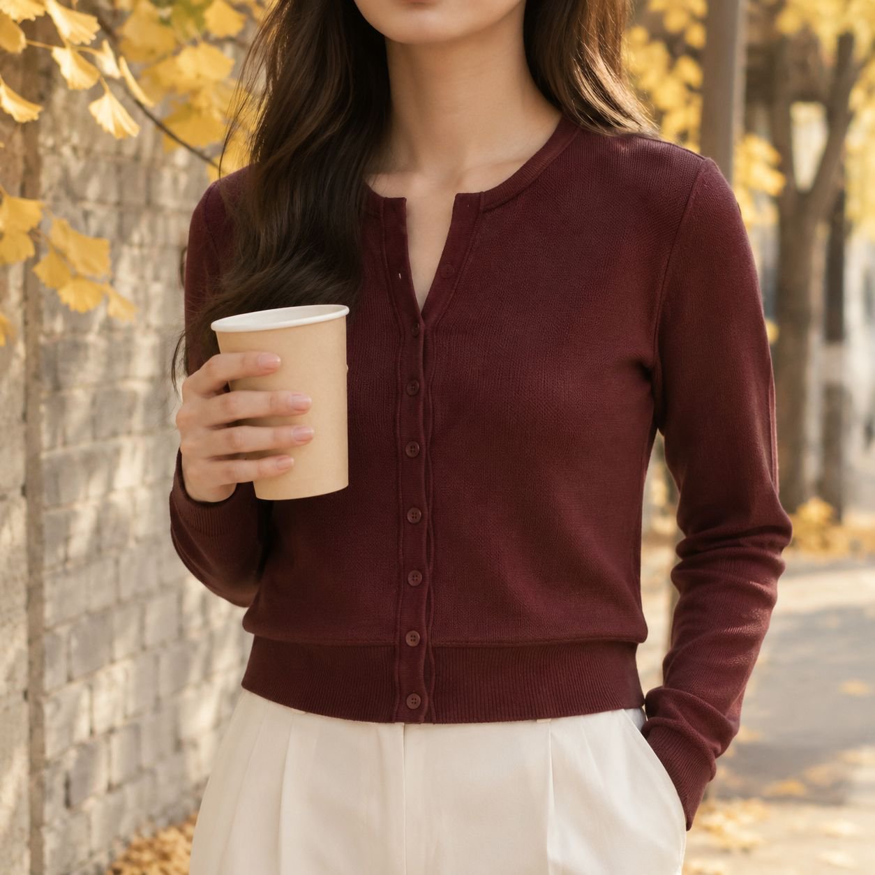 여름 문예 스타일 프린트 코튼 마 칠부 소매 여성 셔츠 가디건