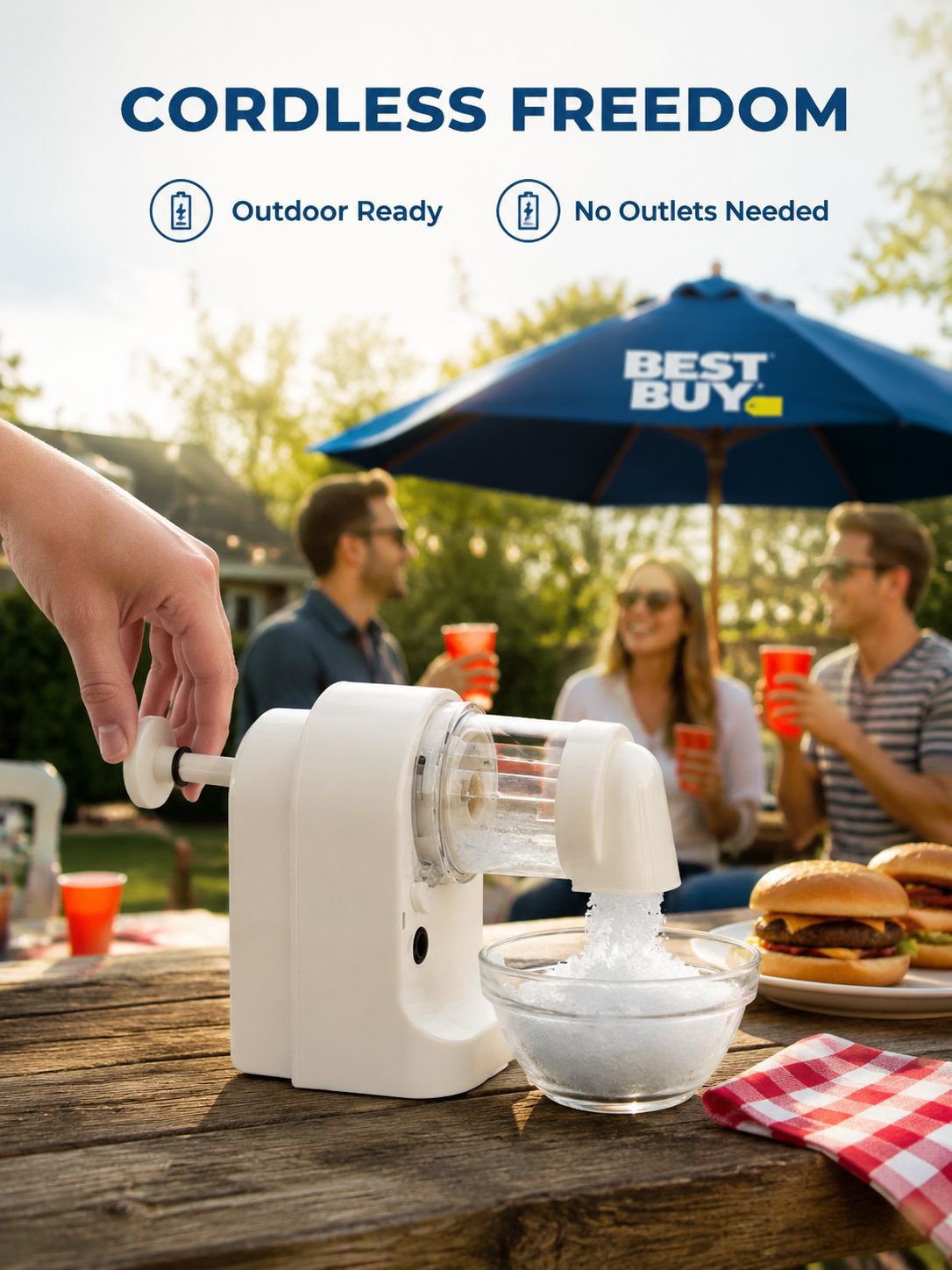 Automatic Cordless Shaved Ice Machine