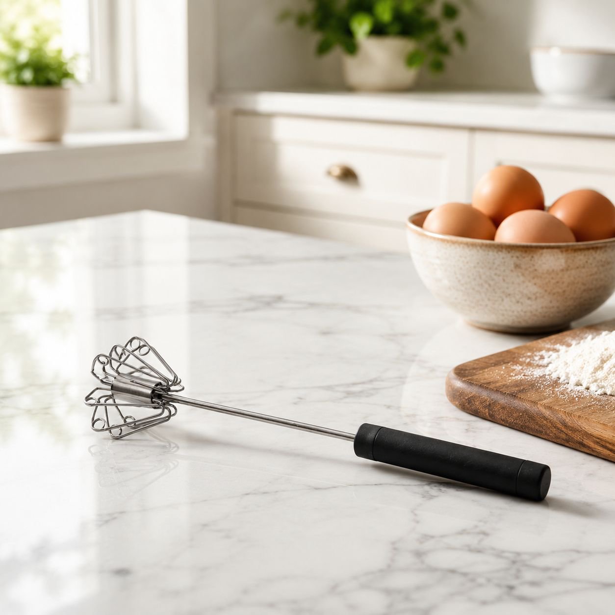 High-Efficiency Durable Manual Egg Beater
