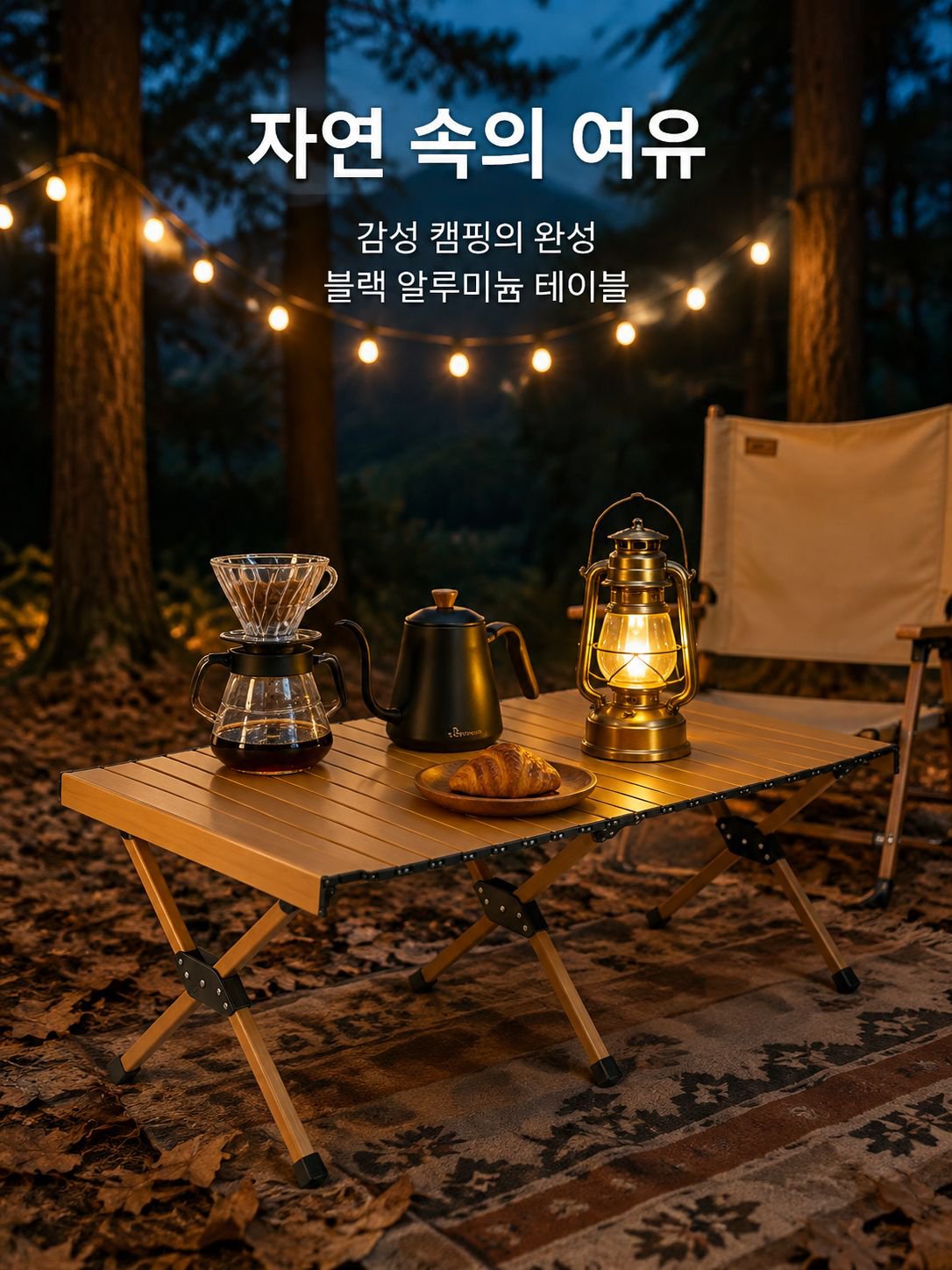 알루미늄 합금 휴대용 접이식 테이블