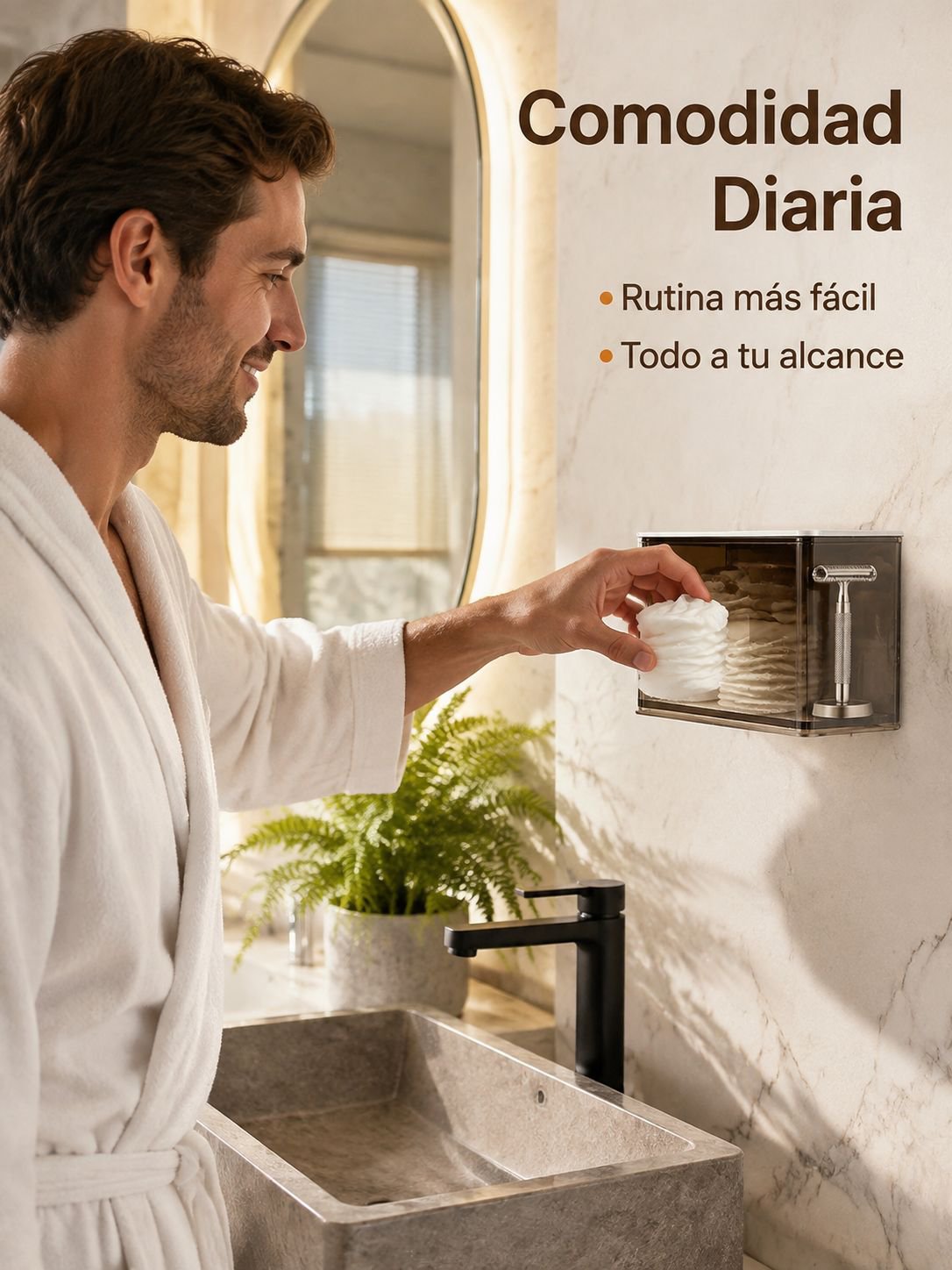 Caja de almacenamiento giratoria de pared multifuncional