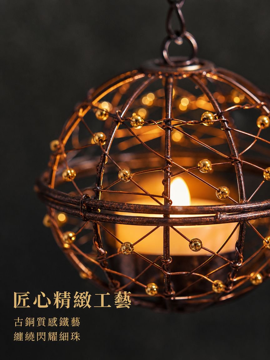 太陽能鐵藝庭院燈