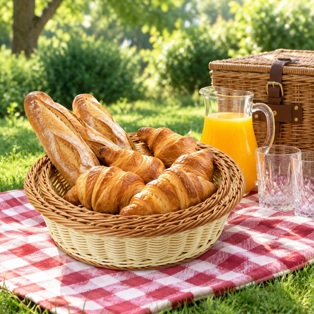Cesta de almacenamiento para pan con diseño elegante