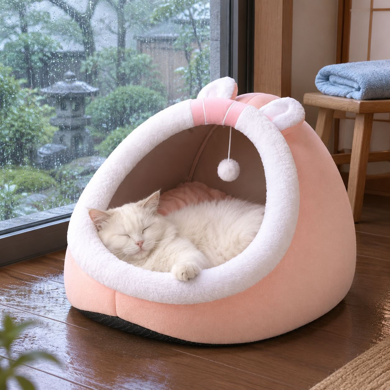 耐摩耗性素材を使用したペットハウスの詳細