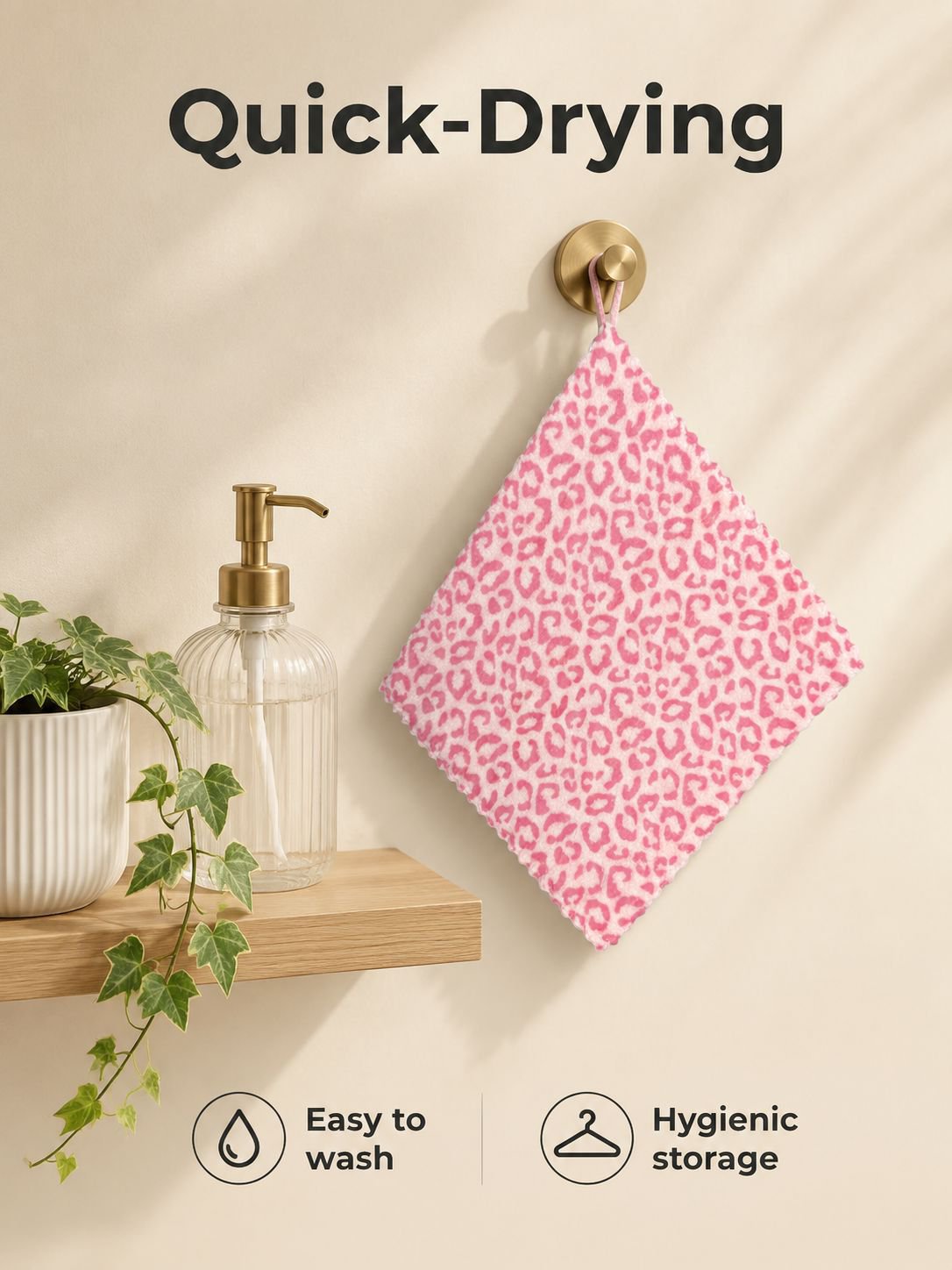 Thickened Leopard Print Cleaning Cloth