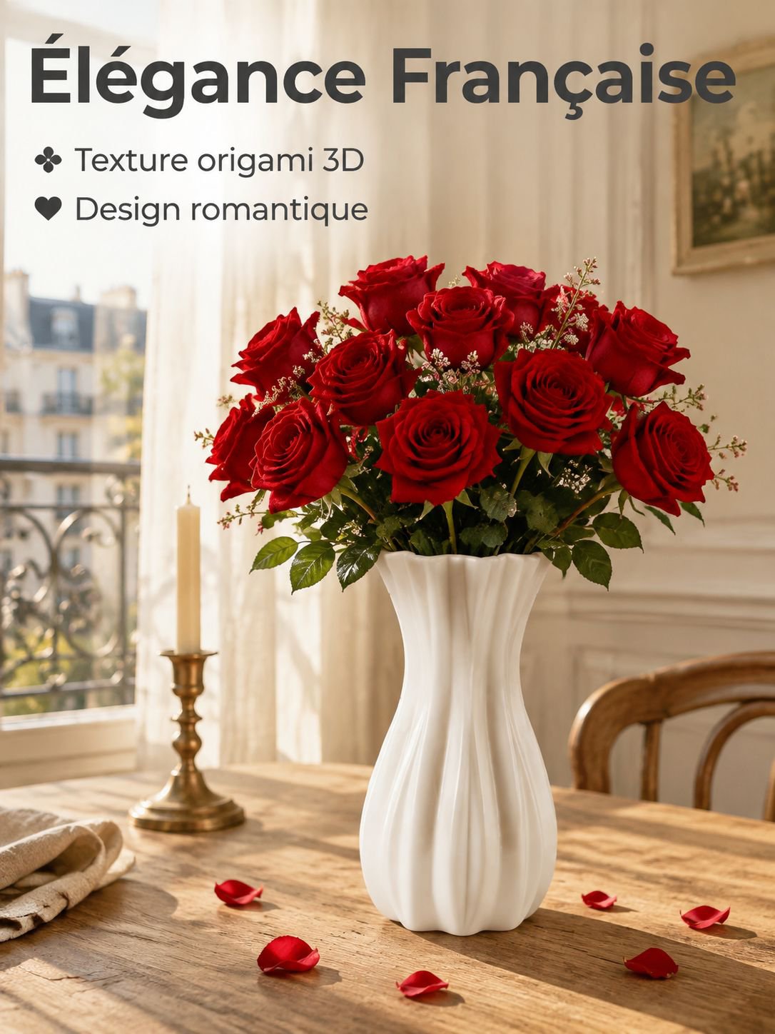 Fleurs artificielles décoratives rétro pour la maison