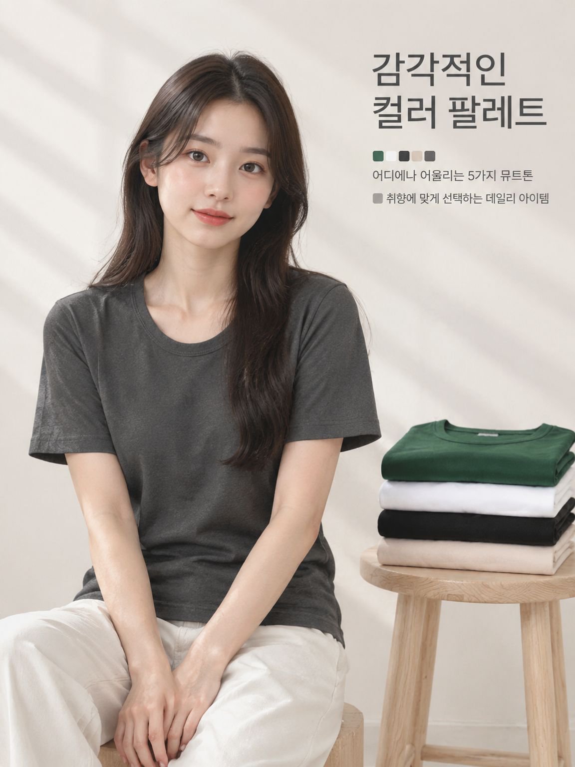 26SS U넥 컴포트 티셔츠