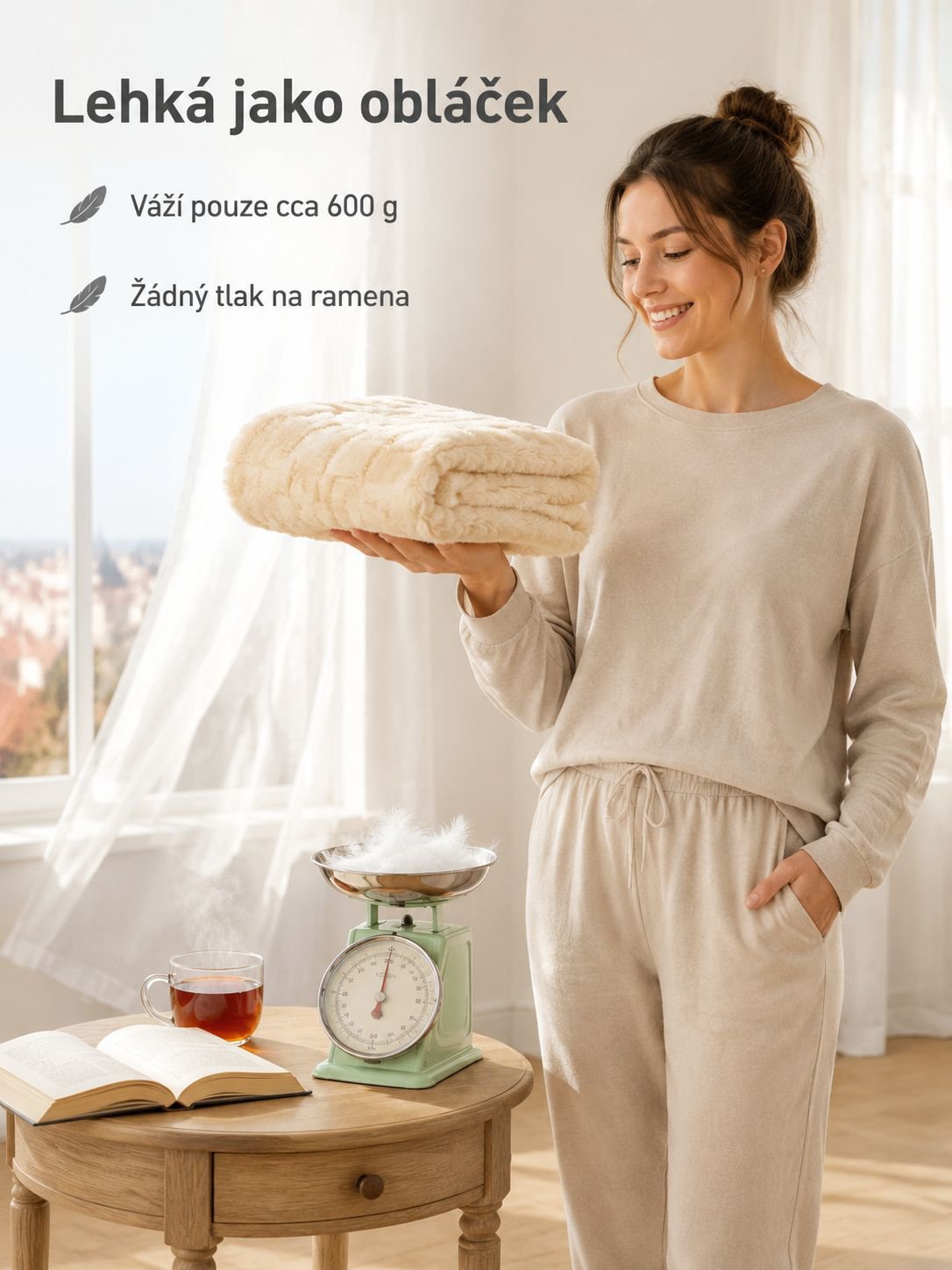 Víceúčelová odnímatelná fleecová deka