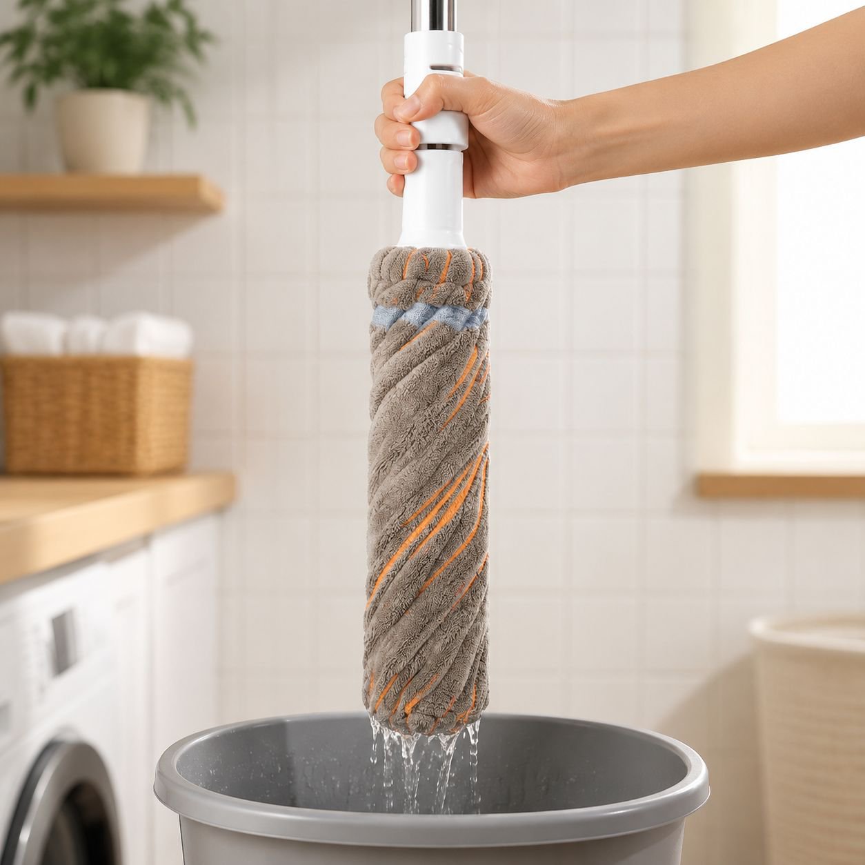 Hands-Free Water Absorbing Mop Cloth for Home