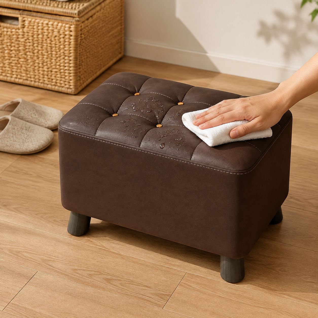 Pouf moderne pour repose-pieds et assise