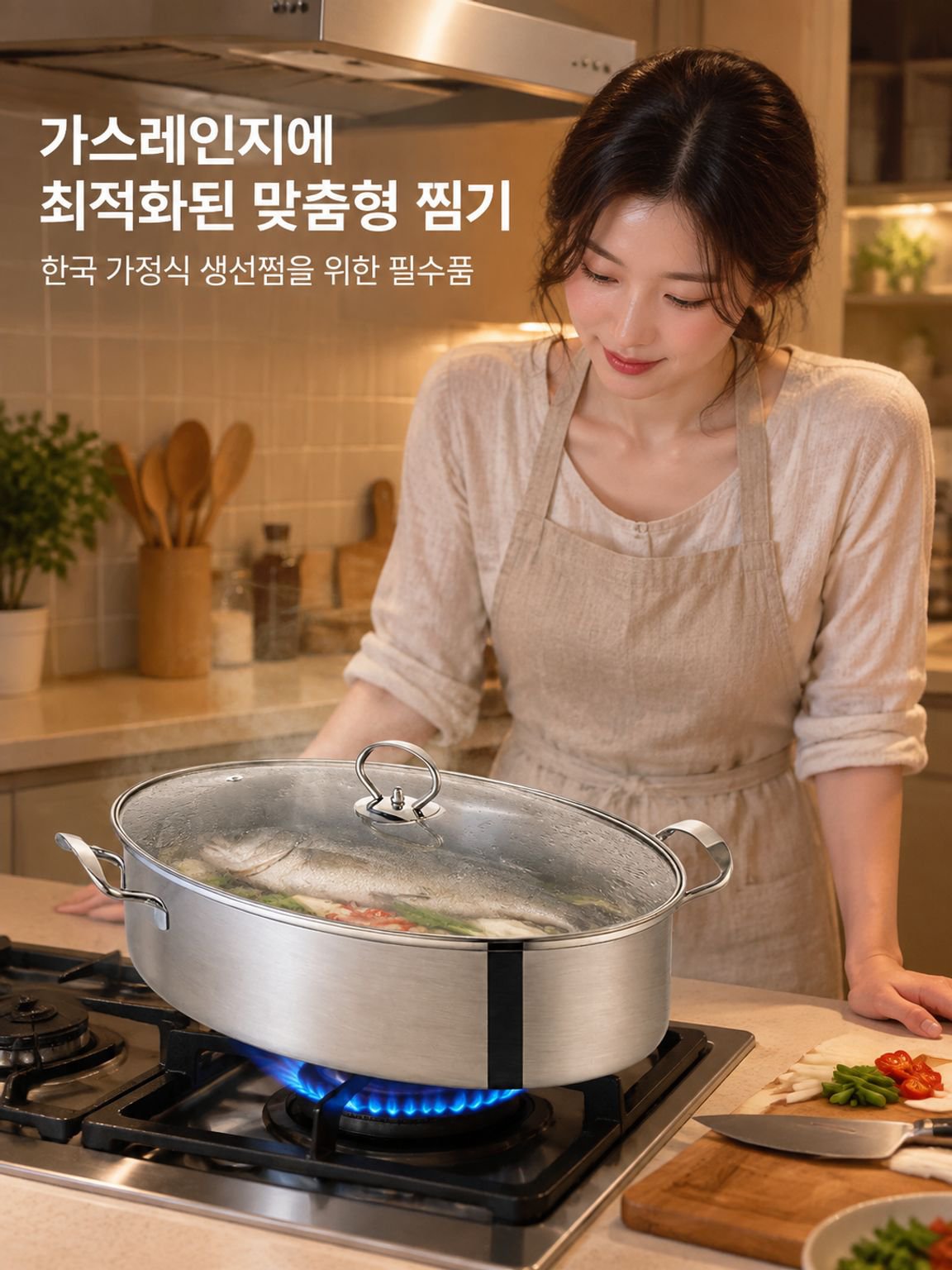 스테인리스 스틸 생선 찜통