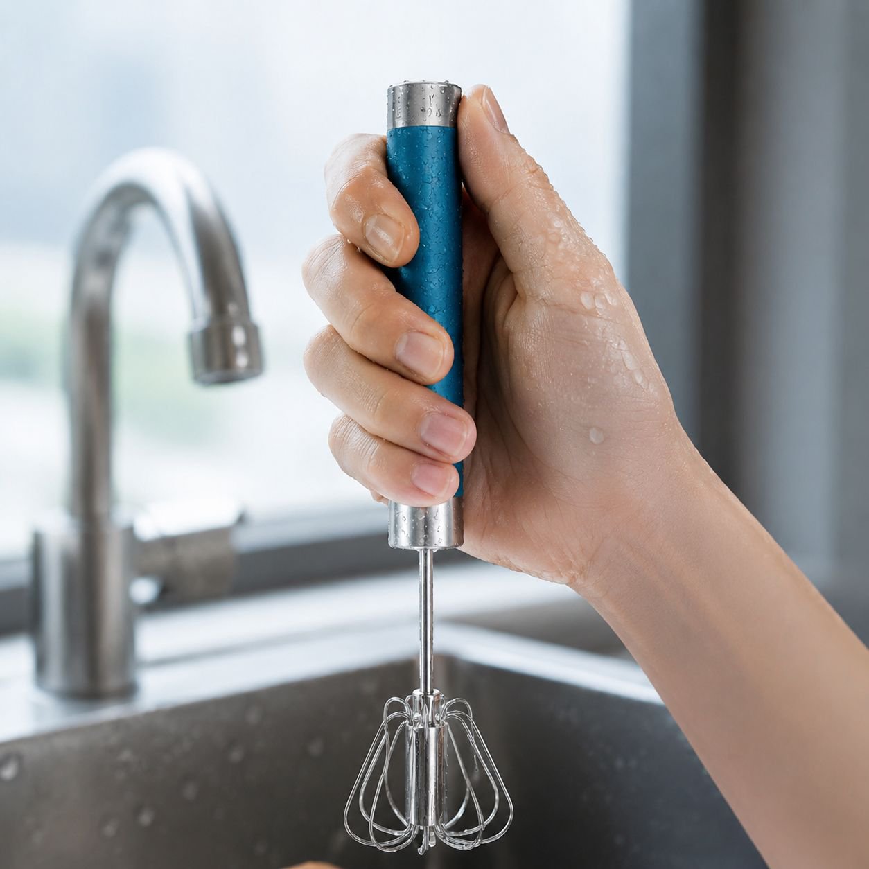 Multifunctional Manual Stainless Steel Egg Beater
