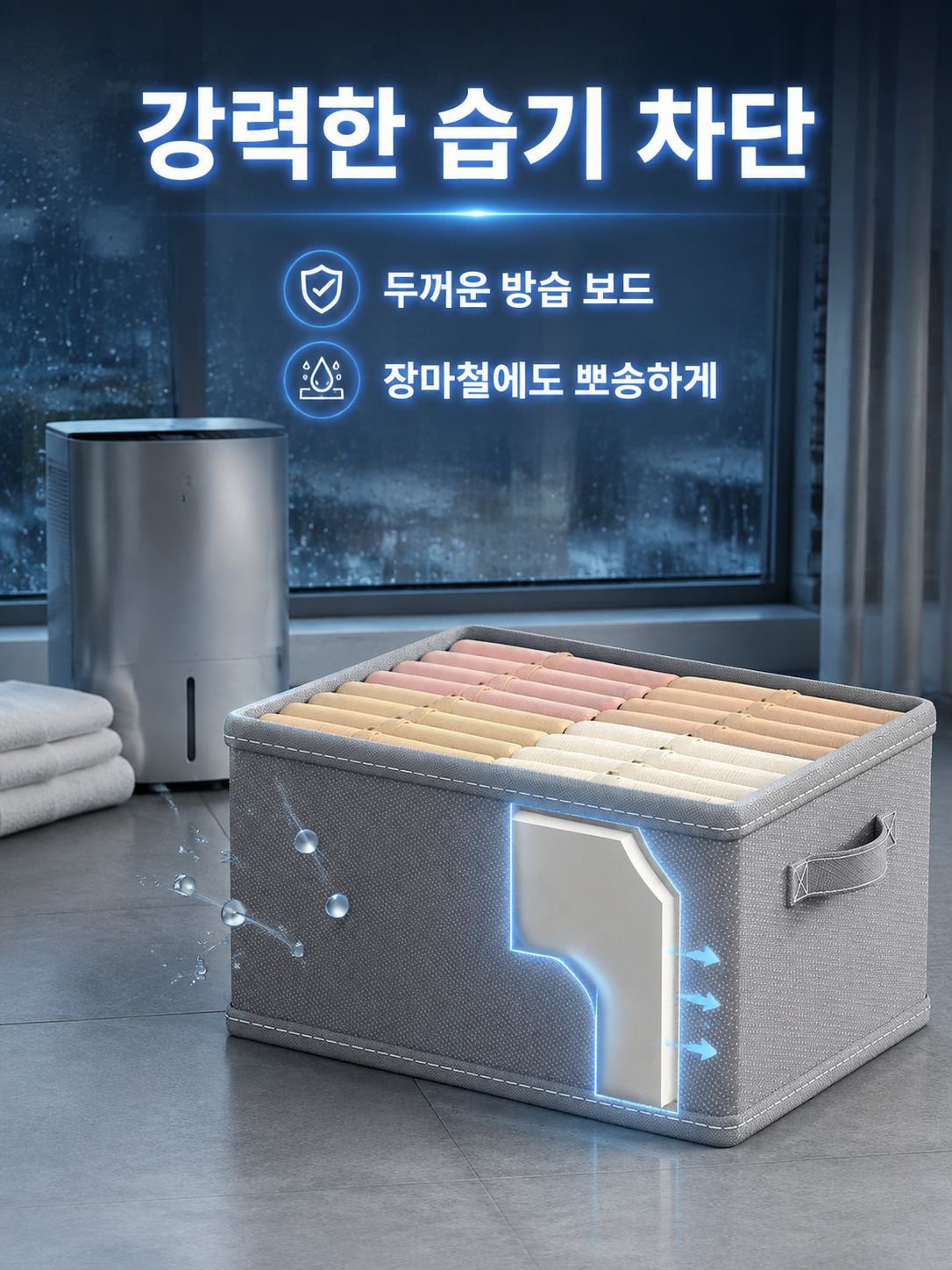 접이식 두꺼운 수납함