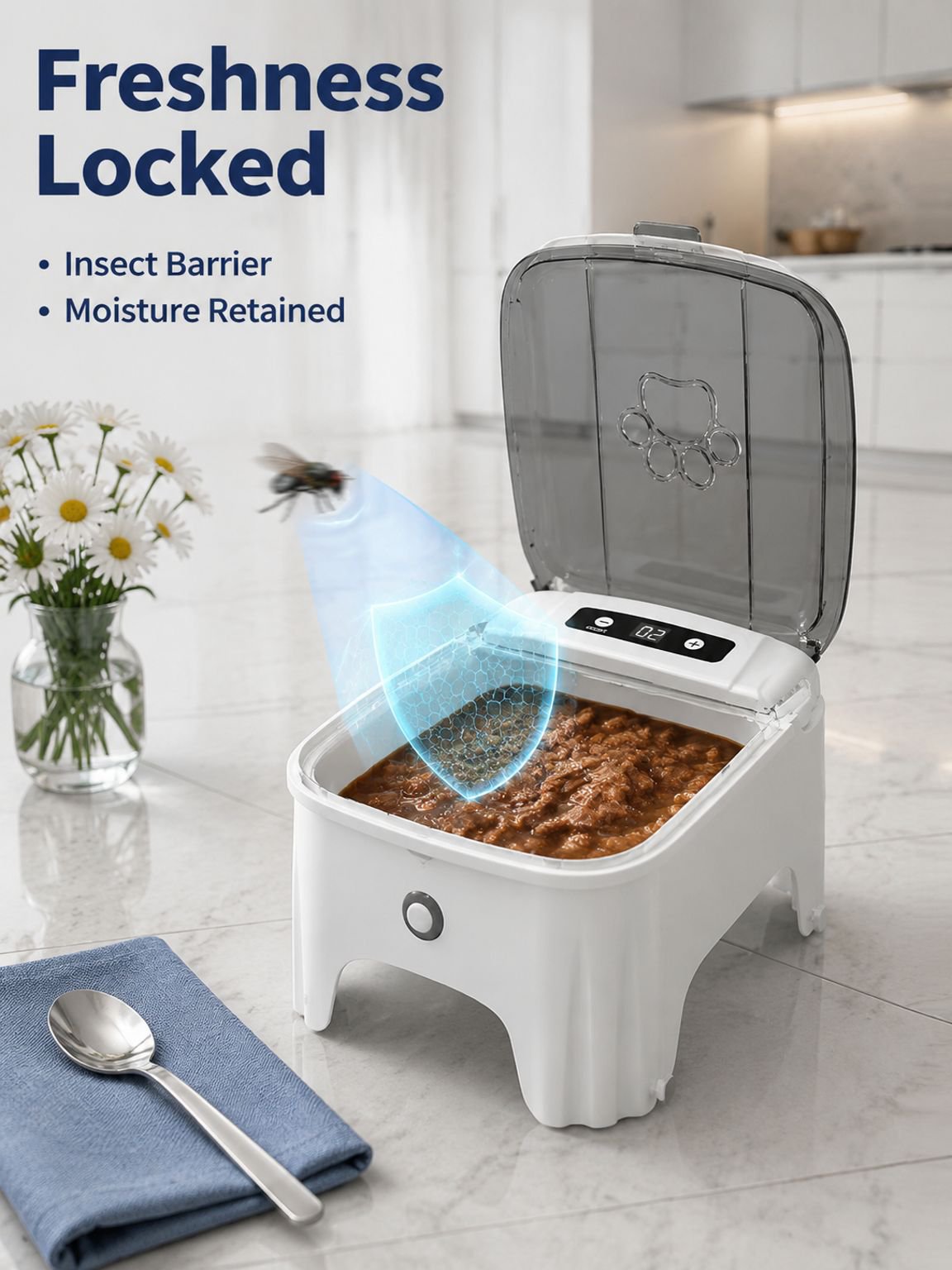 Smart pet sensor feeder