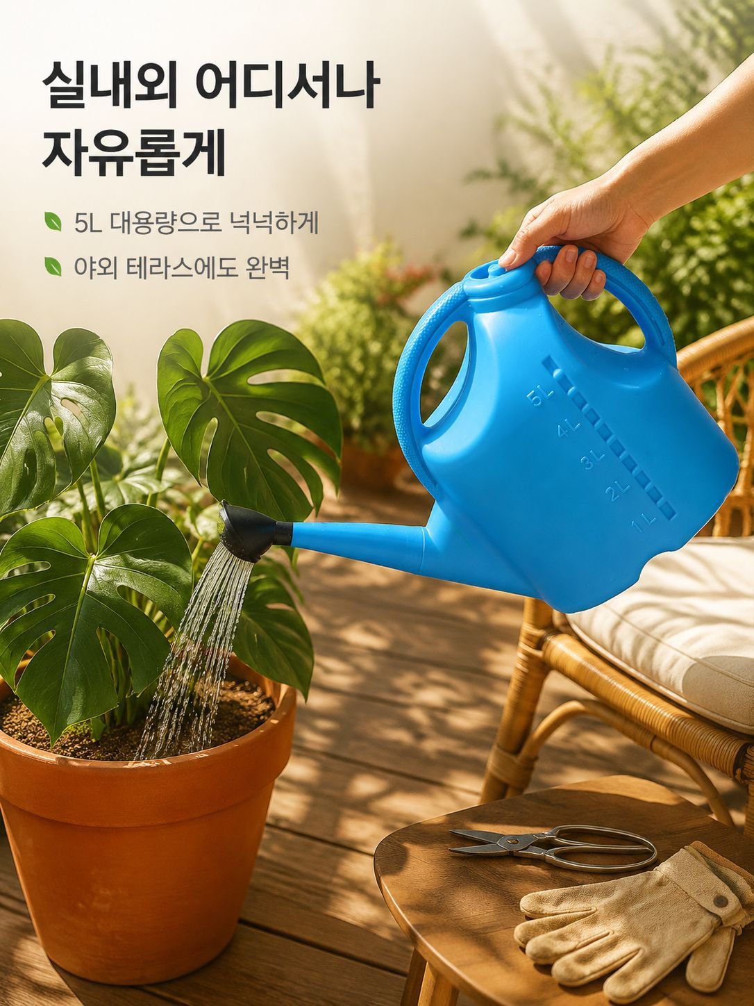 가정용 원예 긴 부리 플라스틱 물뿌리개 두꺼운 살구꽃 스프레이 물뿌리개