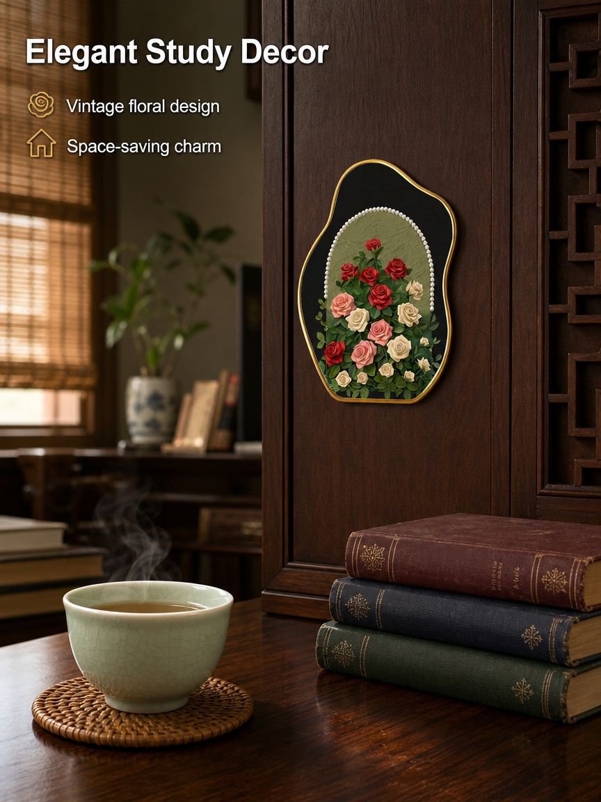 Pearl Rose Ancient Style Desktop Cabinet Small Pendant