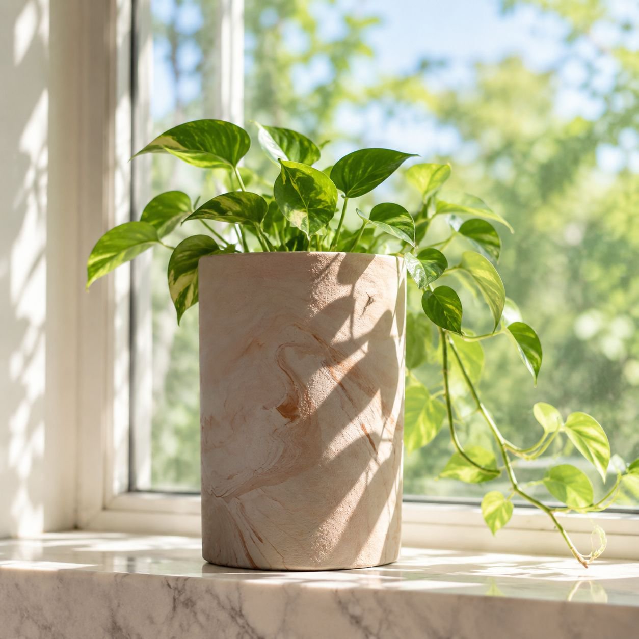 German Luxury Ceramic Indoor Flower Pot Tahiti 22cm