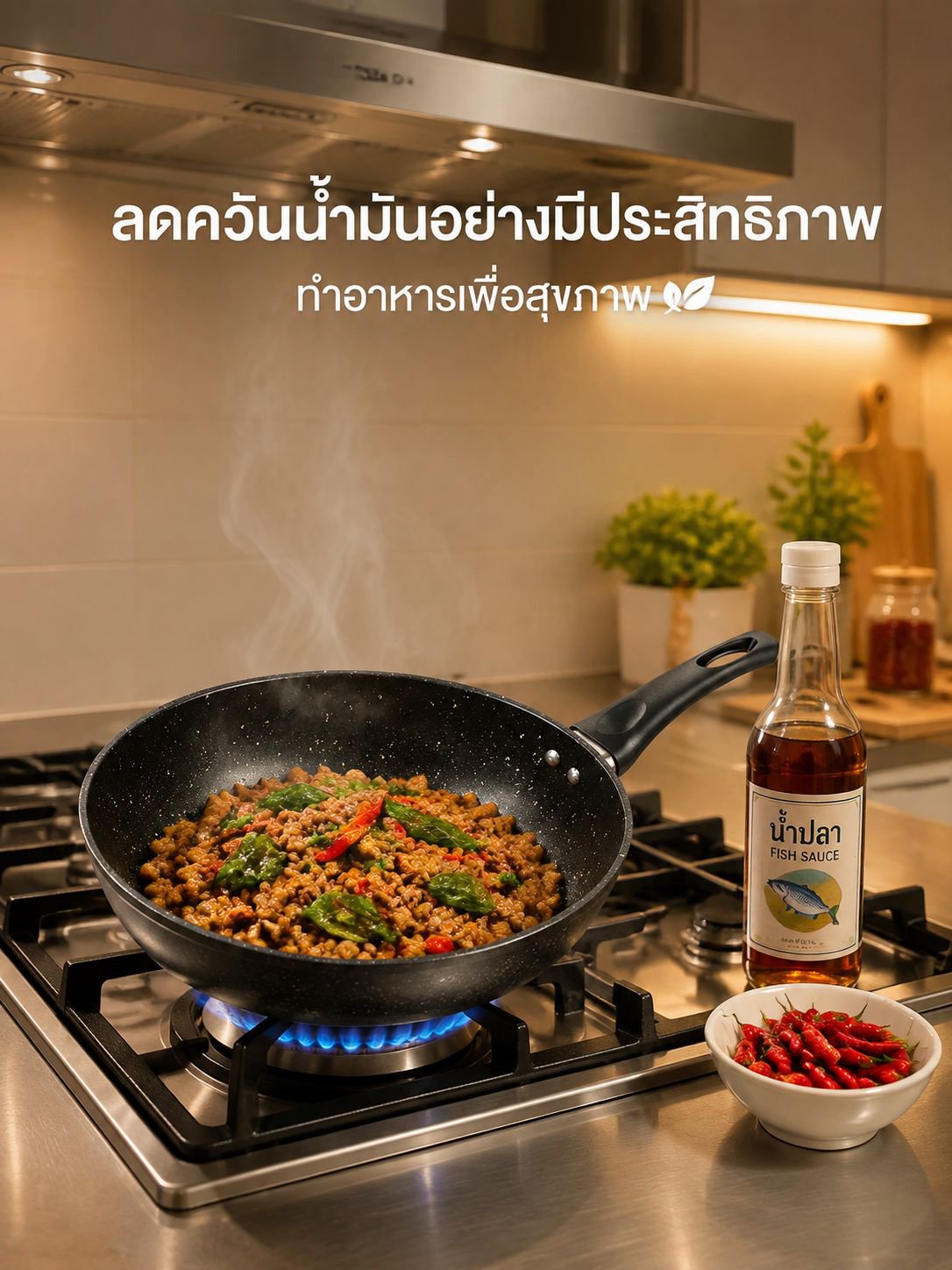 กระทะหินทางการแพทย์แบบไม่ติด กระทะทอดควันน้อยพิเศษ
