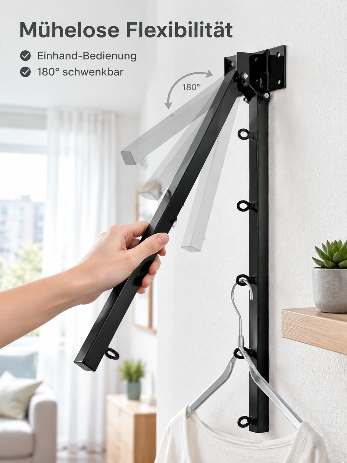 Klappbarer Wäscheständer für den Haushalt