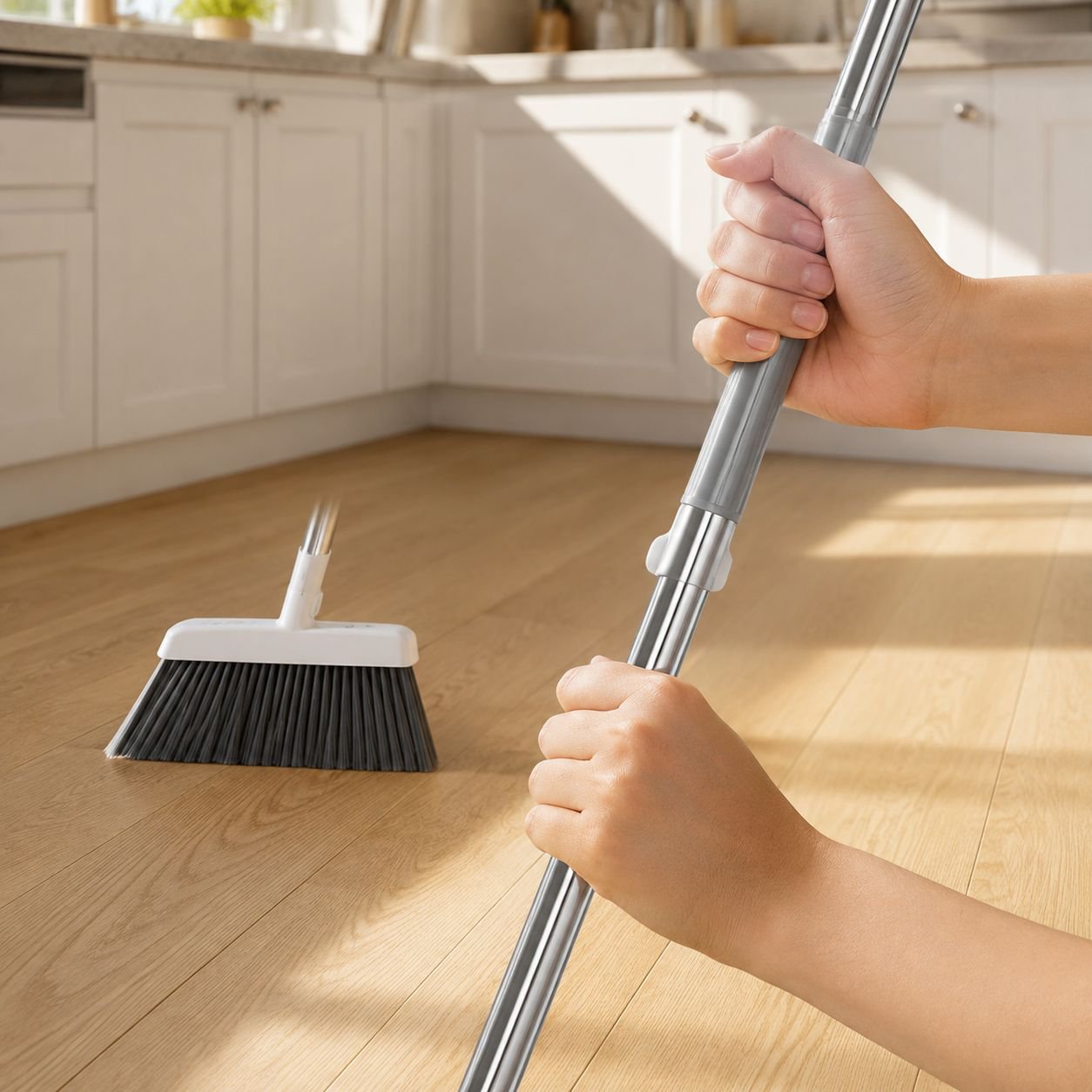 Easy Storage Foldable Broom Set Fits Small Spaces