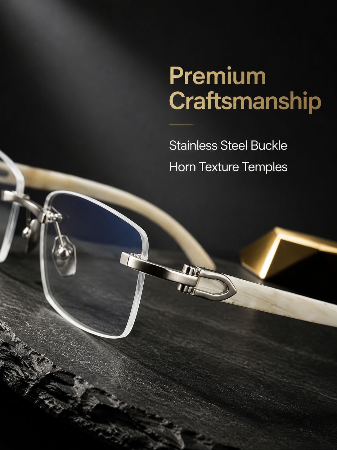 New frameless reading glasses