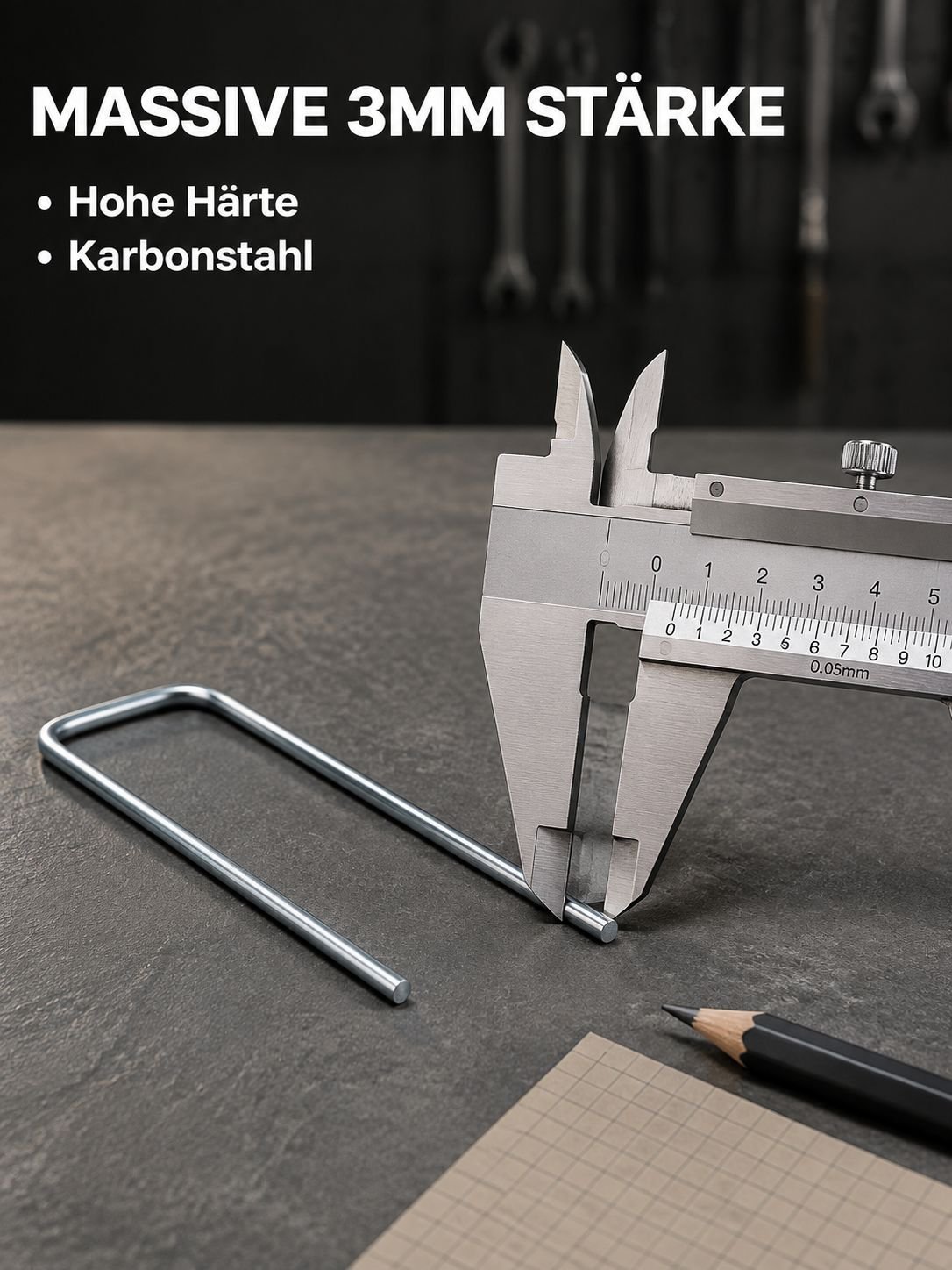 Set aus U-förmigen Erdankern für Unkrautvlies und Folien