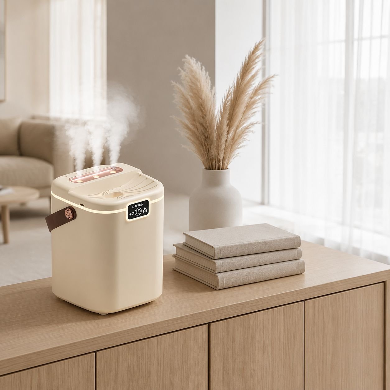 Silent operation humidifier for bedroom