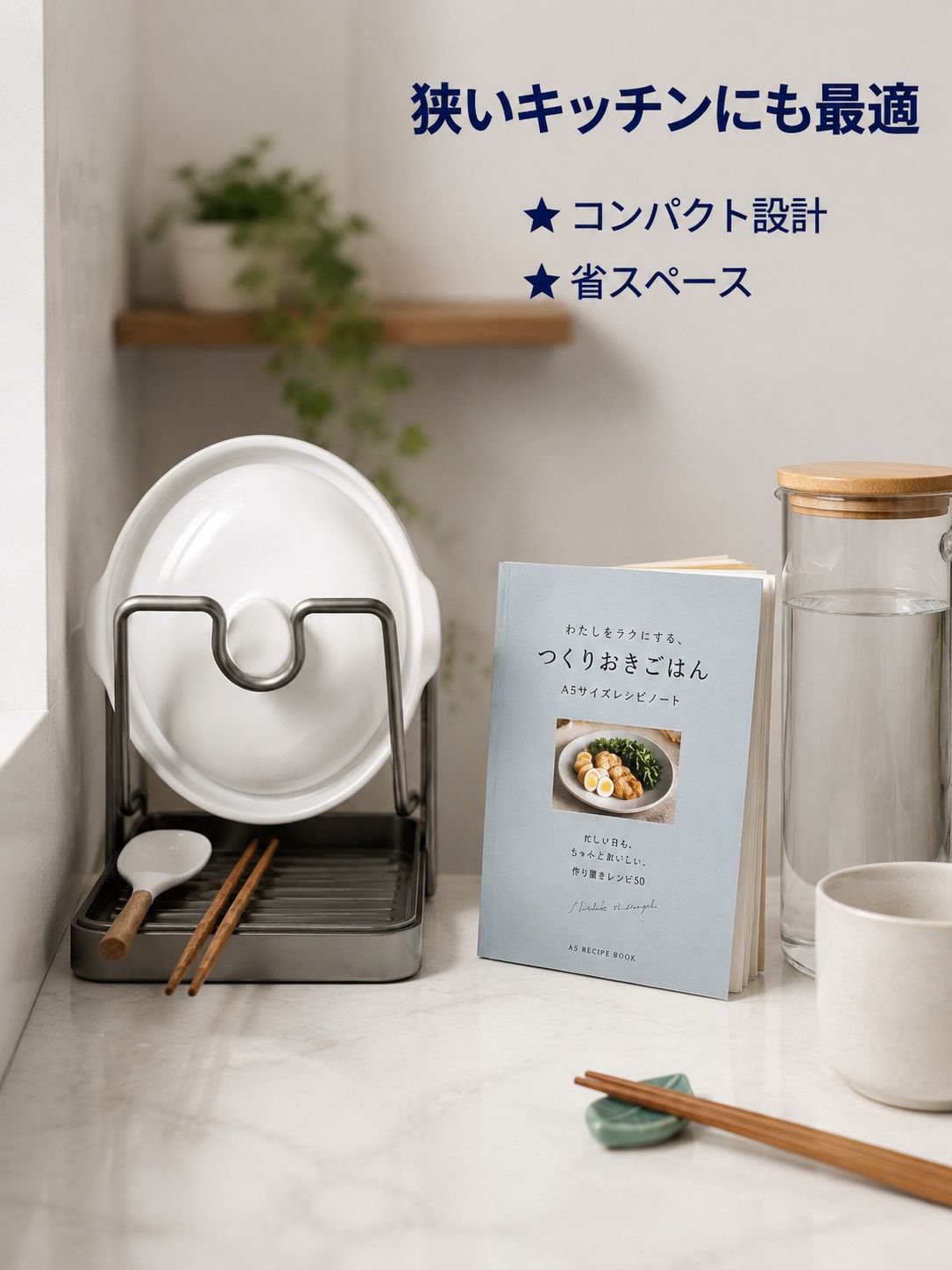 多機能鍋蓋トレー収納ラック
