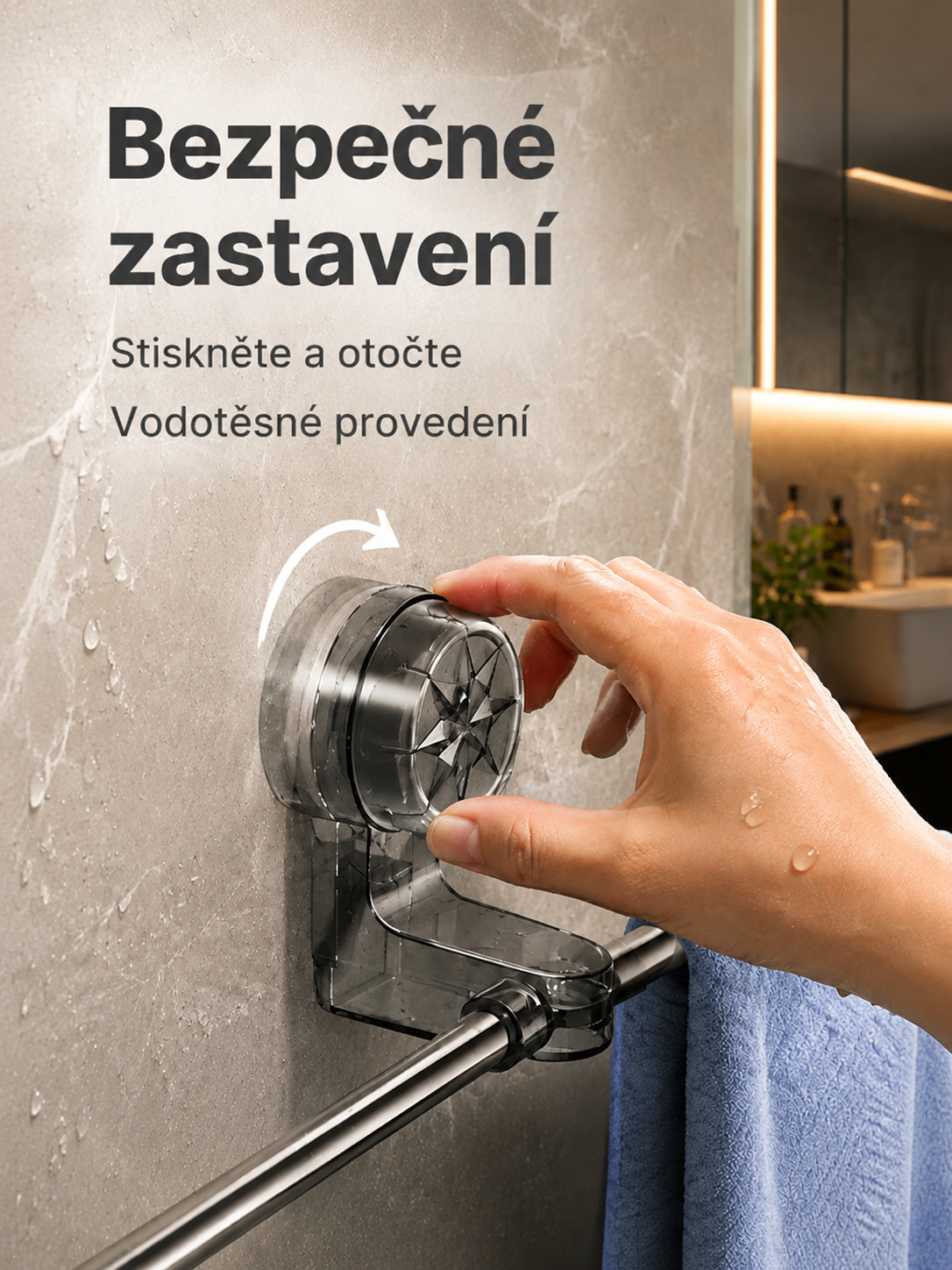 Výsuvný nerezový věšák na ručníky do koupelny s regálem na pantofle