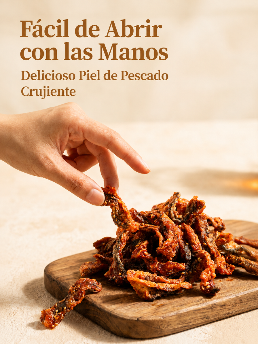 Producto gourmet de pescado crujiente