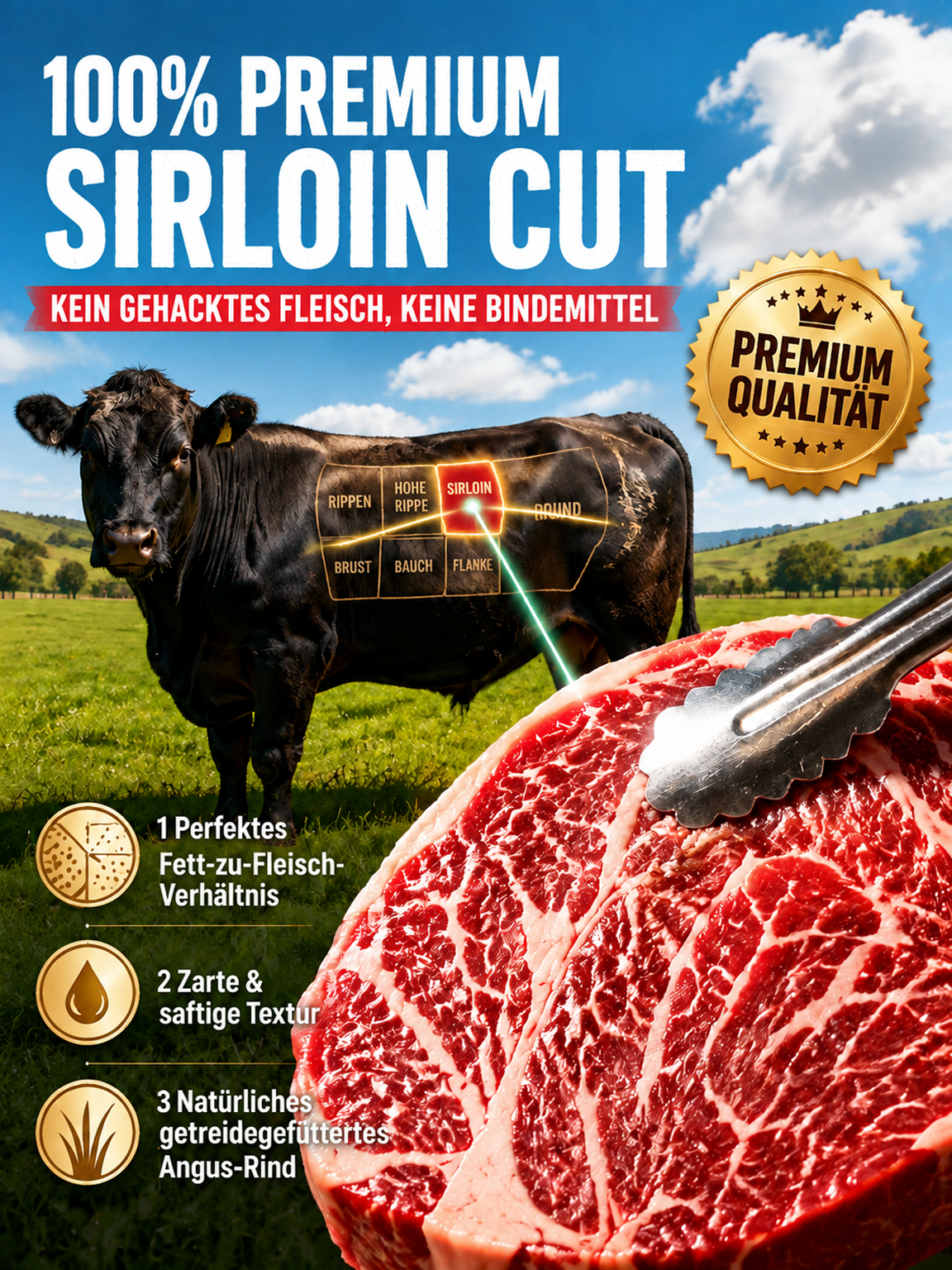 ✨Premium Angus Beef | Low-Carb blutzuckerfreundlich | Täglicher Muskelerhalt✅