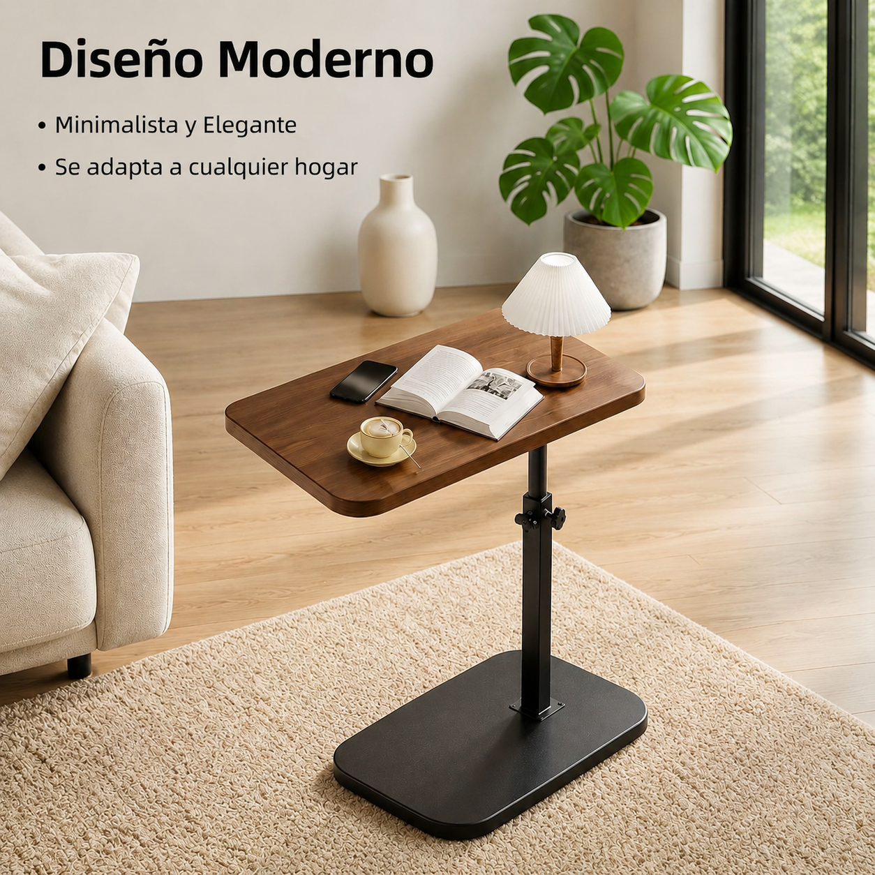 Mesa de sala de estar multifuncional y ajustable en altura