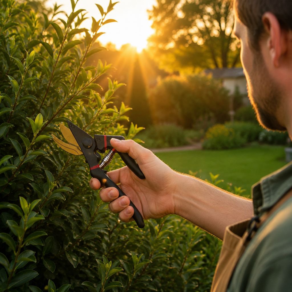 Garden pruning shears with thick branch shears