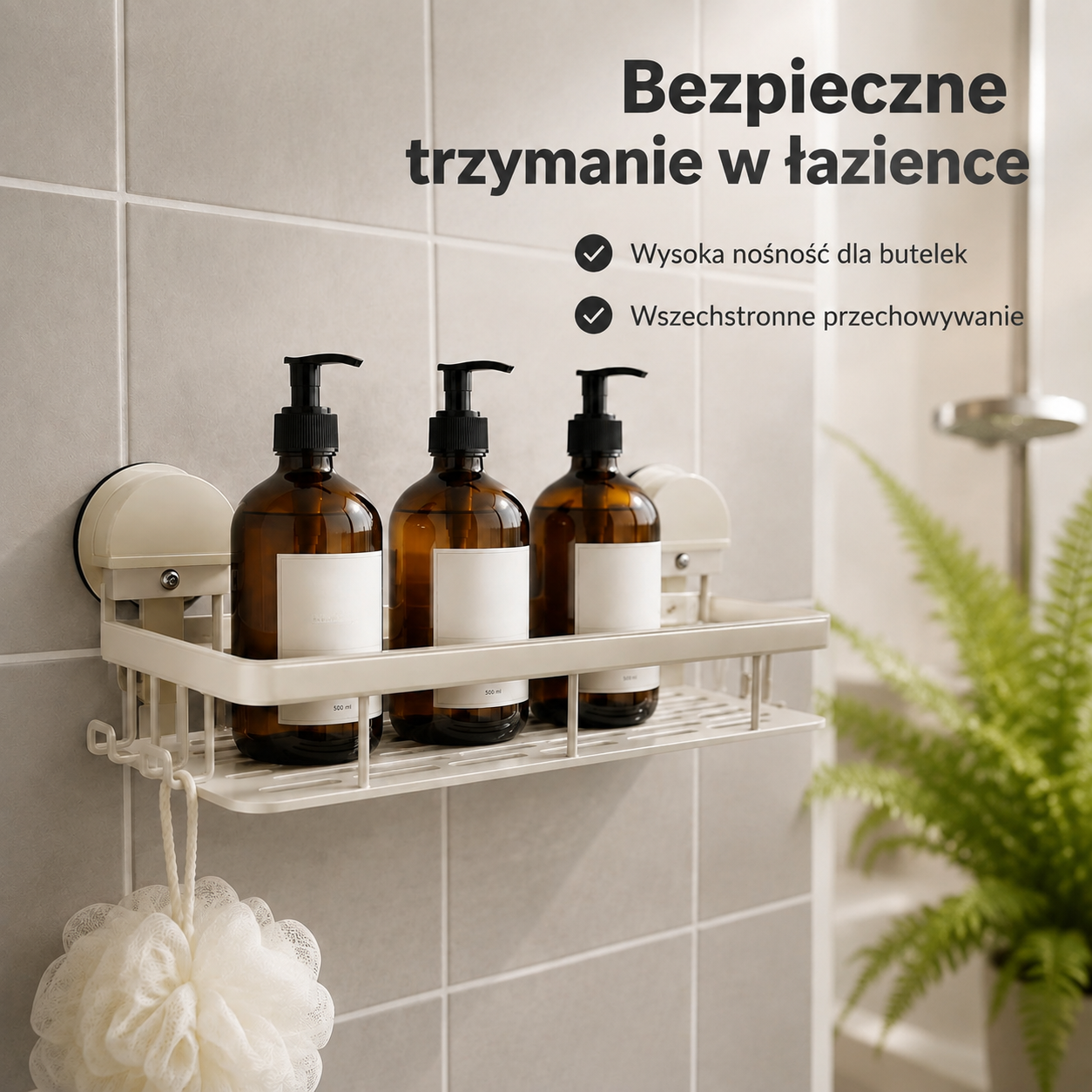 Wielofunkcyjny organizer do zlewu z przyssawką