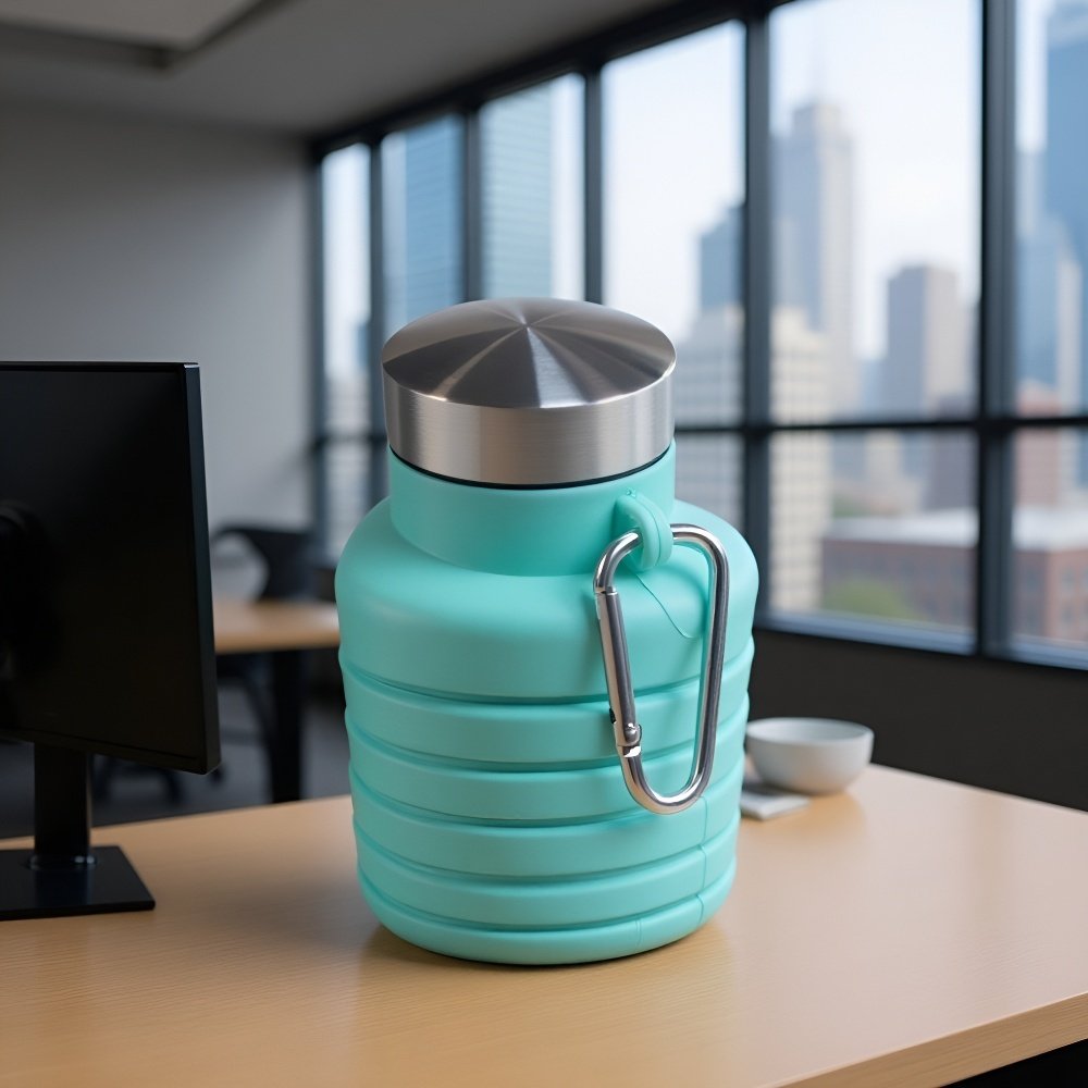 고온 내성 실리콘 접이식 물컵