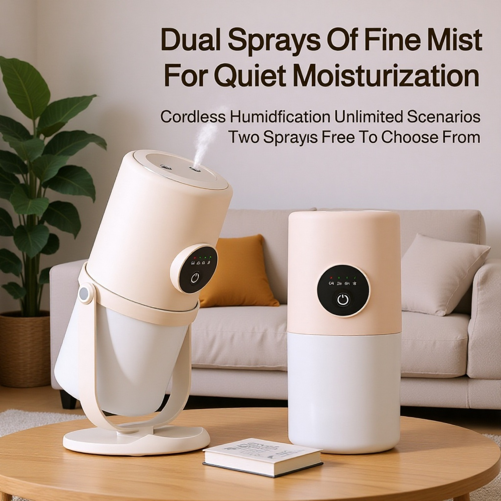 Extra-Large Capacity Dual-Jet USB Humidifier front view