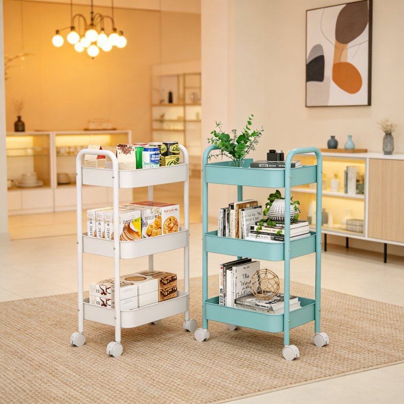 Cesta de malla moderna para organización de baño