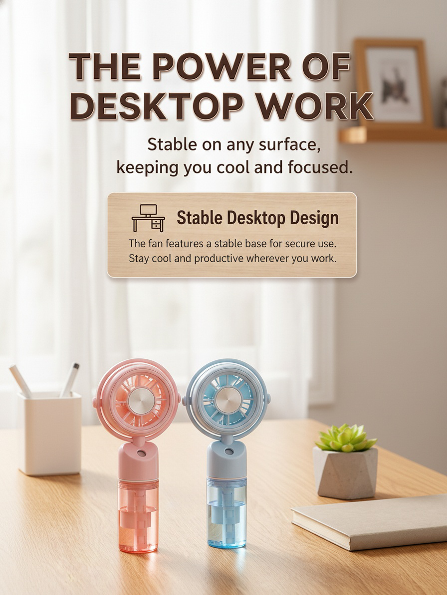 Travel-friendly portable mini fan