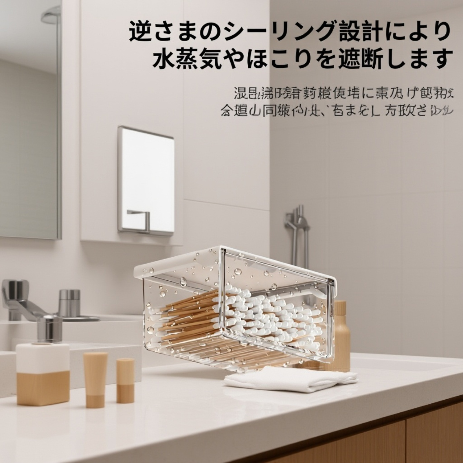 水濡れに強い収納ボックスの特徴