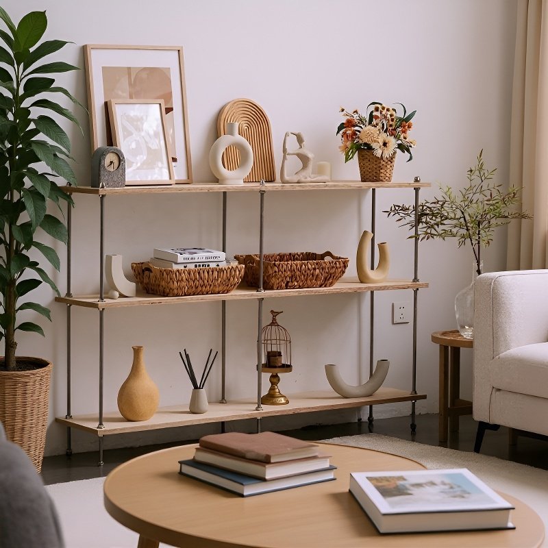 Decorative storage basket for living room