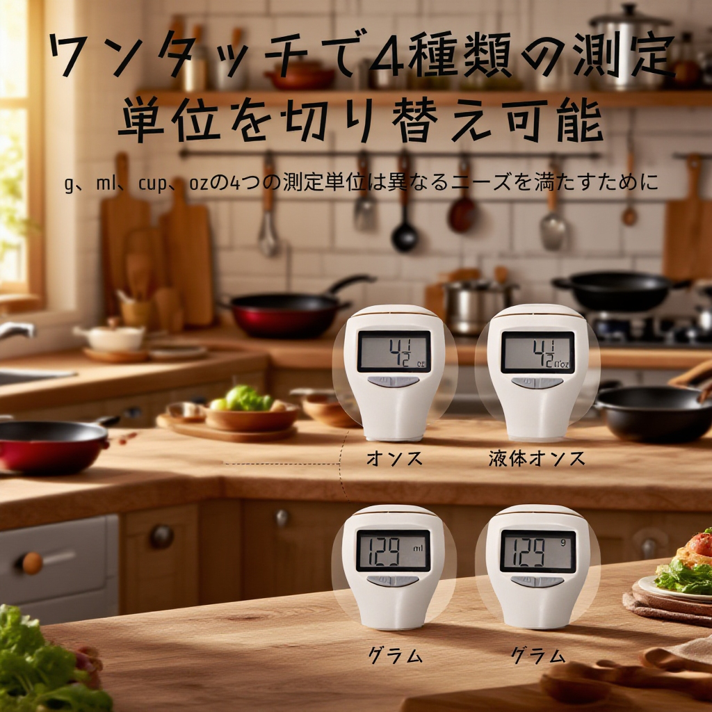 ペットフード計量に便利なデジタルスプーン