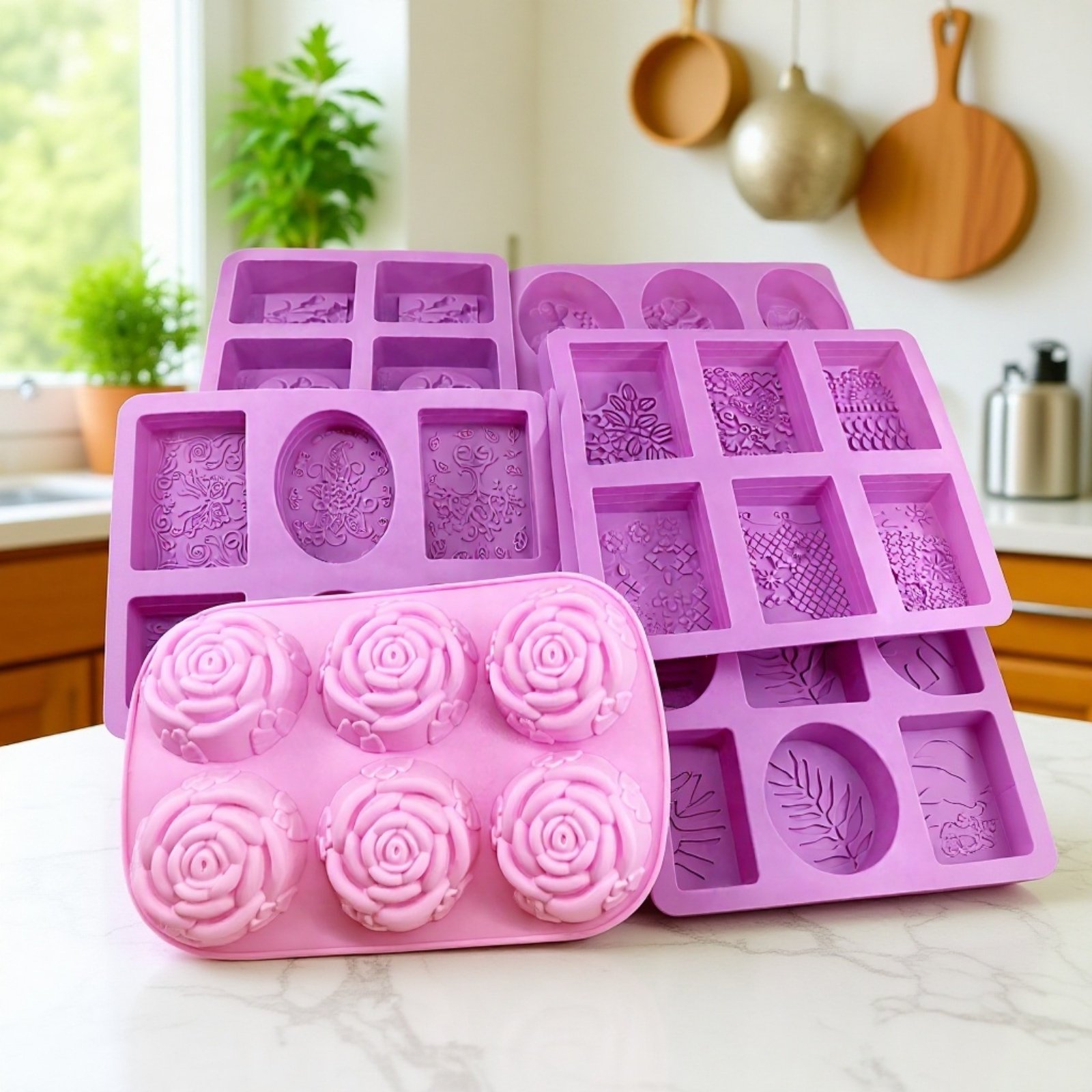 シリコンモールド DIY ケーキ型 石鹸・香皂・耐熱モールド