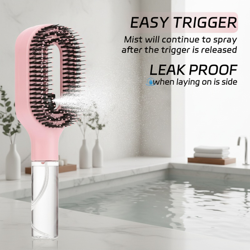 One-click spray anti-flying spray comb