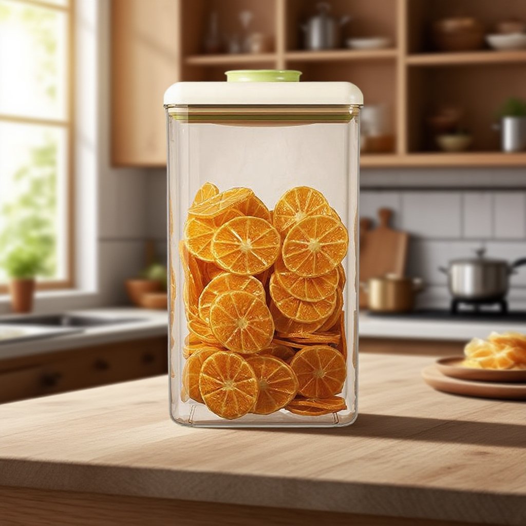 곡물 및 시리얼용 프레스형 밀폐 용기