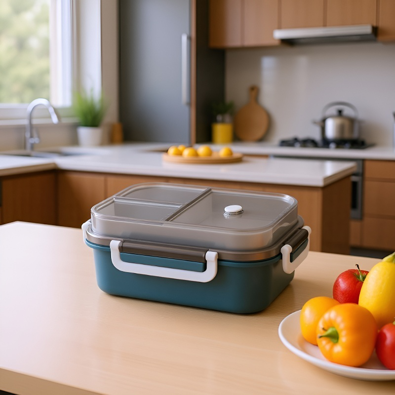 Portable Student Sealed Lunch Box Double Layer Microwaveable Commuter