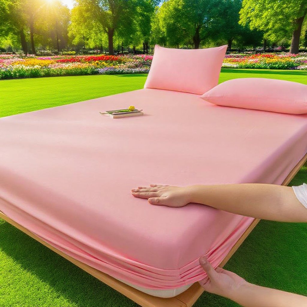 따뜻한 워싱 코튼 침대 커버 매트리스 보호 패드